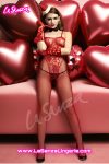Passionate Red Lace Bodystocking