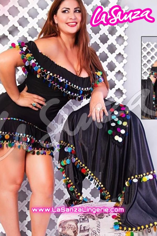Vibrant Pom Dancewear Set
