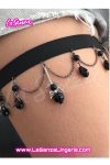 black thigh garter
