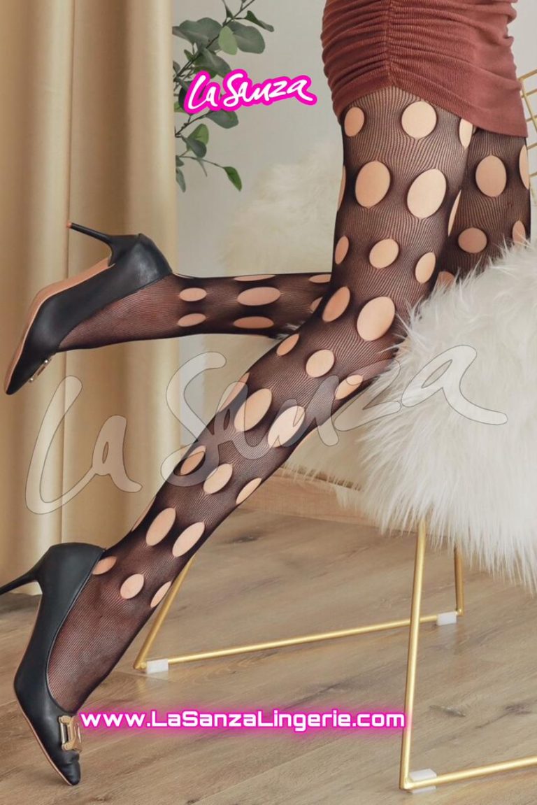Polka Mesh Stockings
