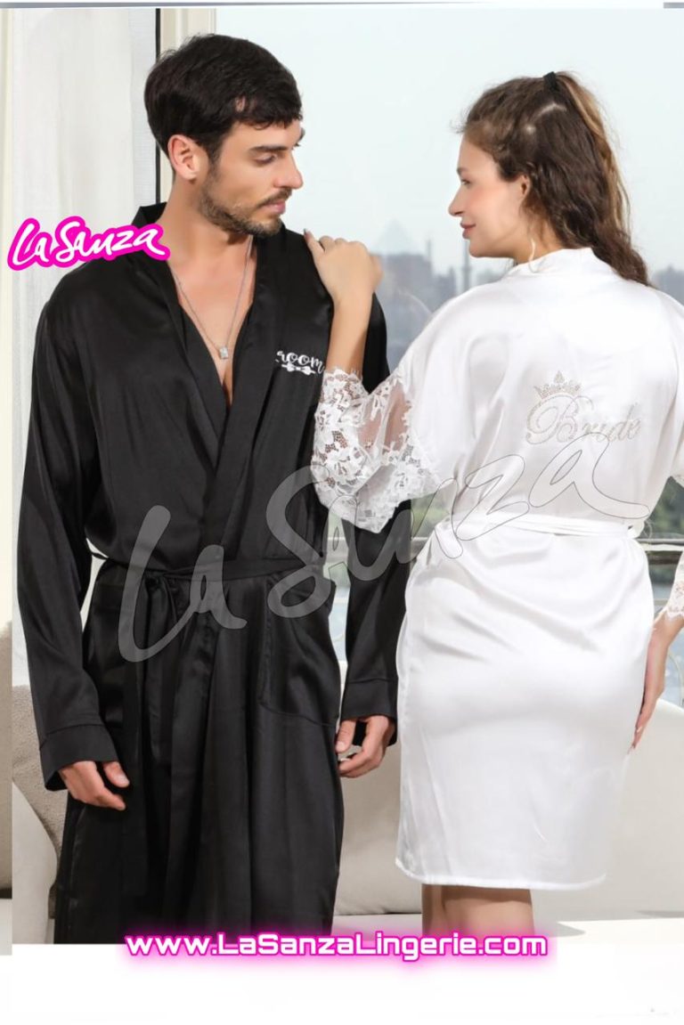 bride satin robe