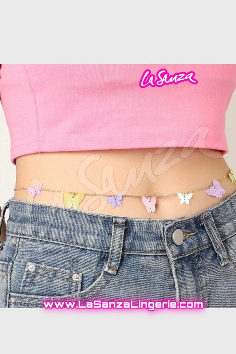 Colorful Butterfly Chain Belt