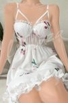 Elegant Strawberry Nightdress