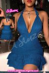 Elegant Halter Mini Dress