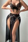 Sheer Butterfly Lingerie Set