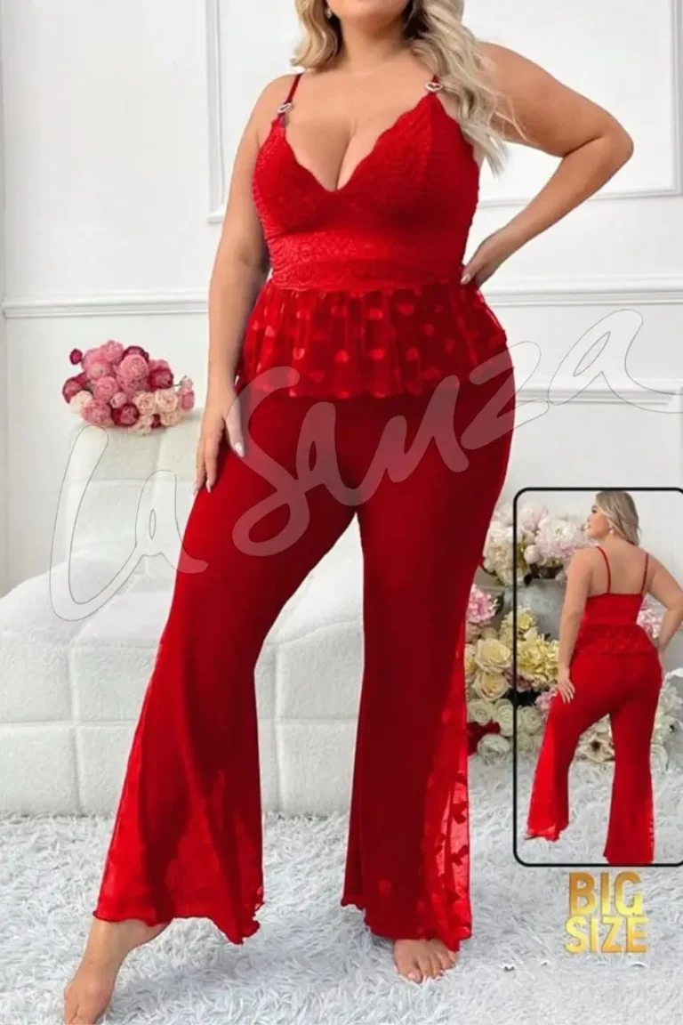 Comfortable Elegant Red Pajama