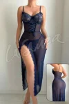 Elegant Sheer Babydoll Dress