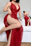 Irresistible Scarlet Lace Lingerie (4)
