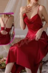 Satin Midi Dress5