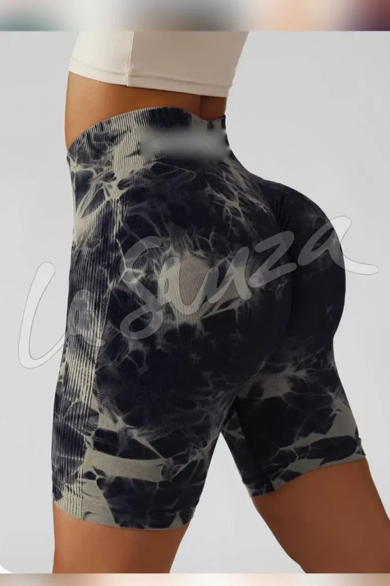 Trendy Tie-Dye Bike Shorts