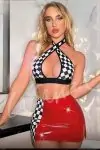checkered lingerie