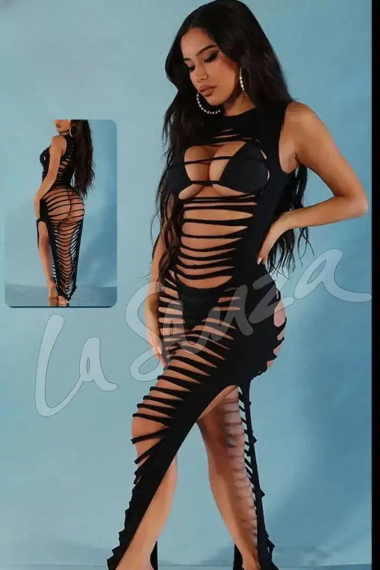 shredded dress