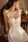 Romantic Satin Embroidered Slip4