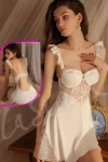 Satin Embroidered Slip