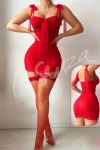 ruched mini dress