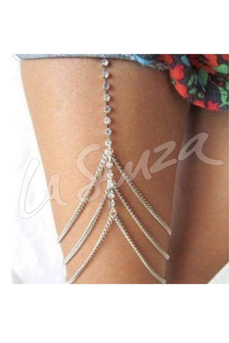 crystal thigh chain