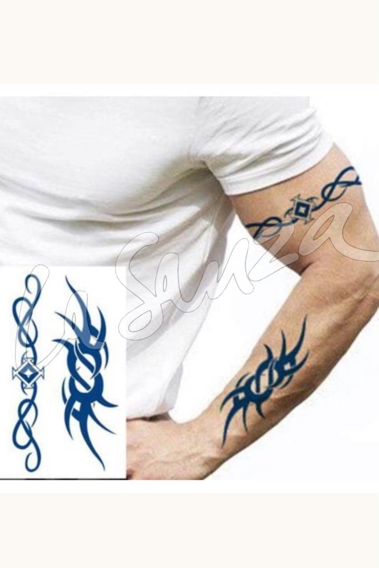 Bold Tribal Arm Tattoo Stickers