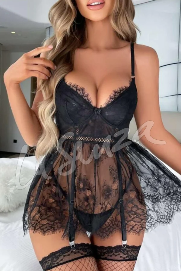 Babydoll with Garter Straps
