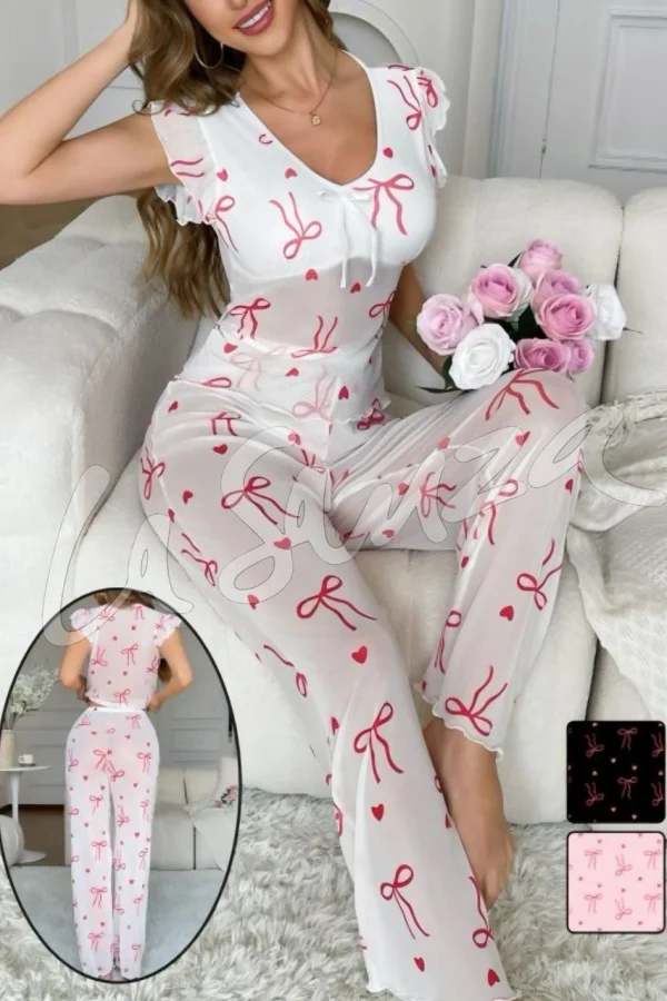 Sheer Pajama Set