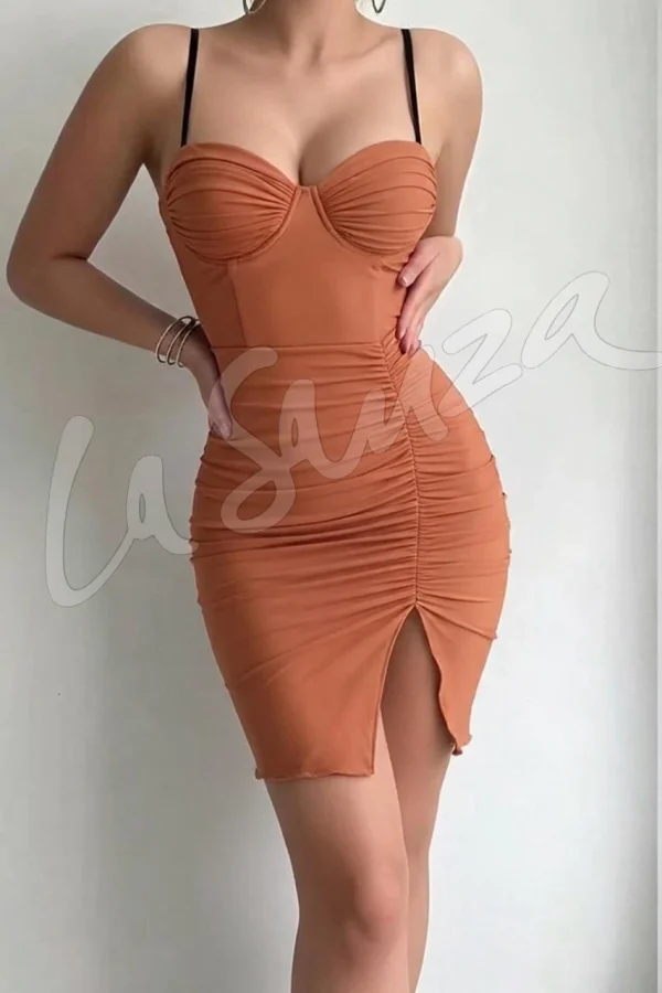 Bold Luxury Ruched Dress