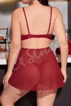Sultry Bold Lace Babydoll-6