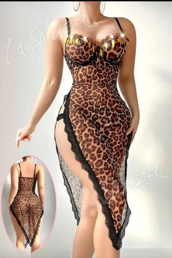 Fierce Elegant Leopard Dress