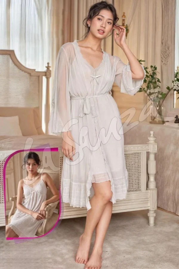 Elegant Dreamy White Robe