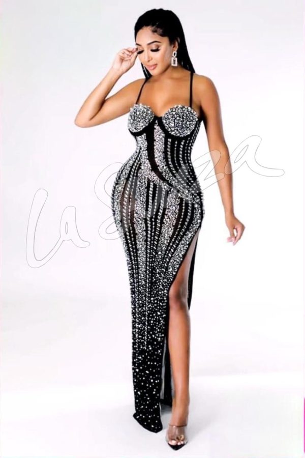 Stunning Glam Rhinestone Dress
