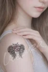 Romantic Elegant Angel Tattoo
