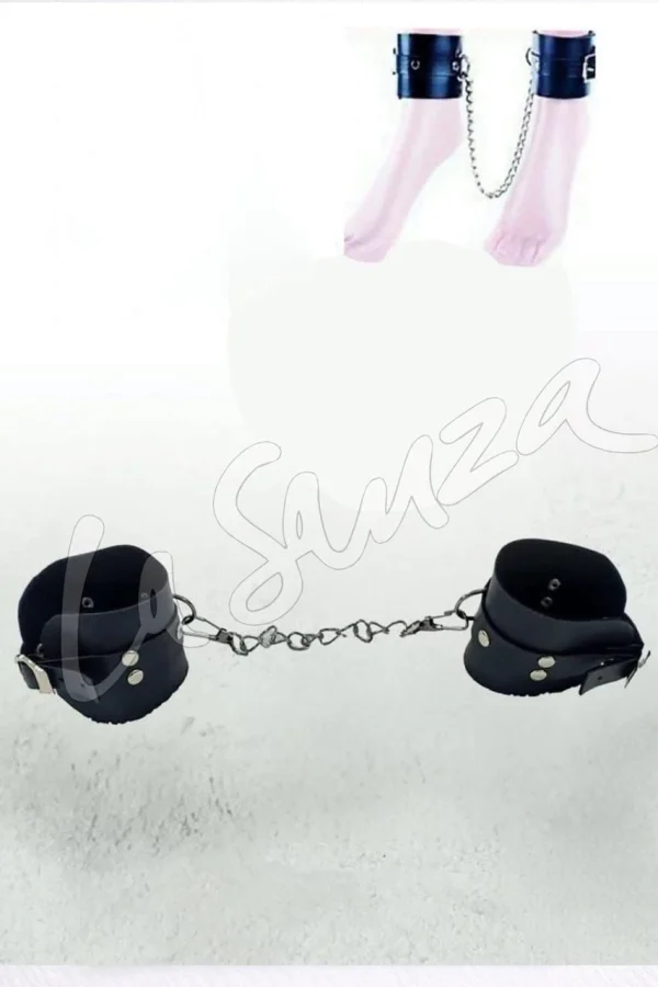Bold Leather Ankle Cuffs