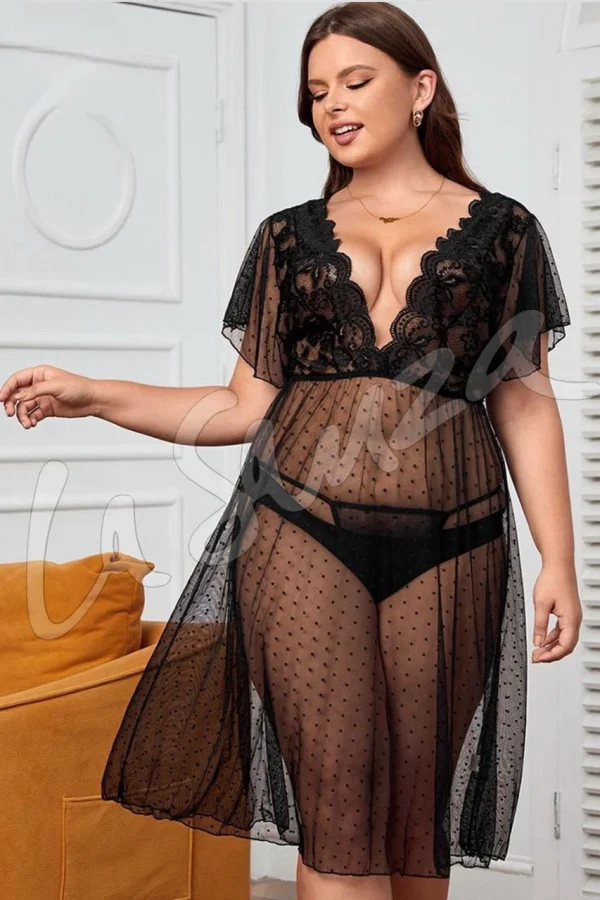 Elegant Seductive Black Lace