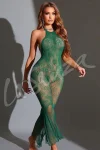 Sultry Luxe Emerald Bodystocking