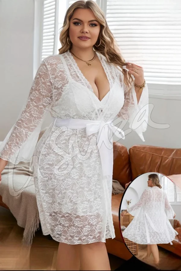 Elegant Soft Lace Robe