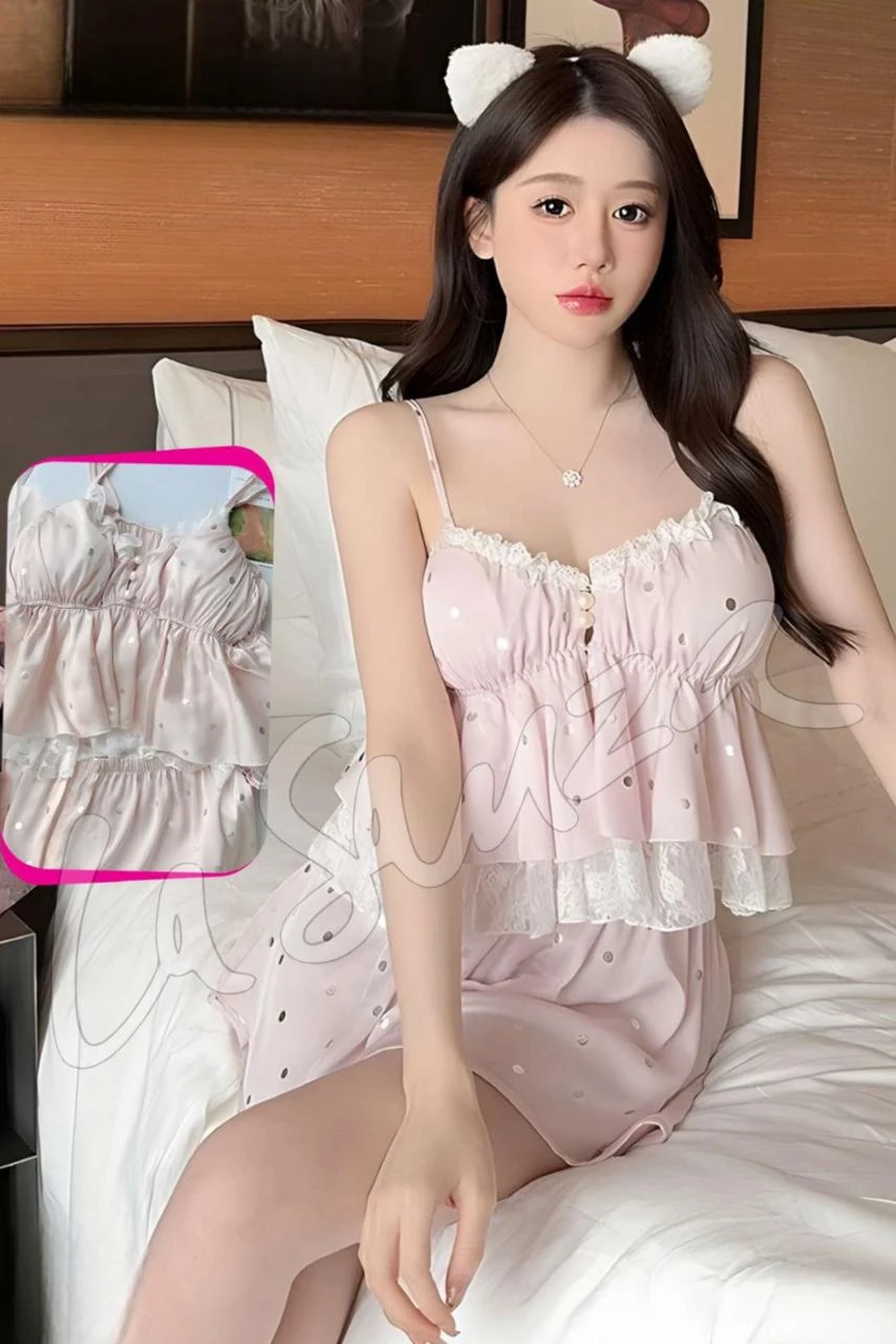 polka-dot-satin-pajama-set-1