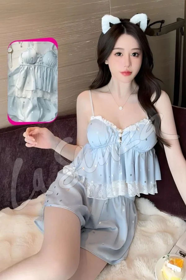 Dreamy Satin Lace Pajama