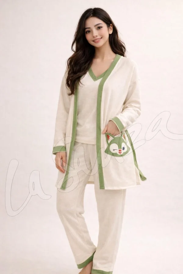 Cozy Adorable Ribbed Pajama