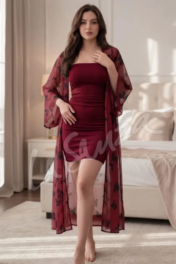 Stunning Butterfly Robe Set