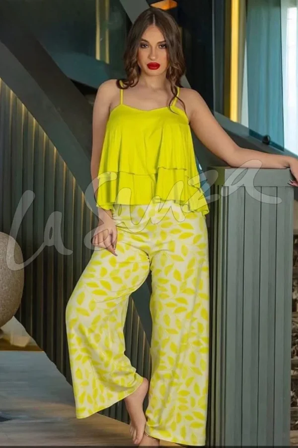 Flowy Lime Lounge Pajama