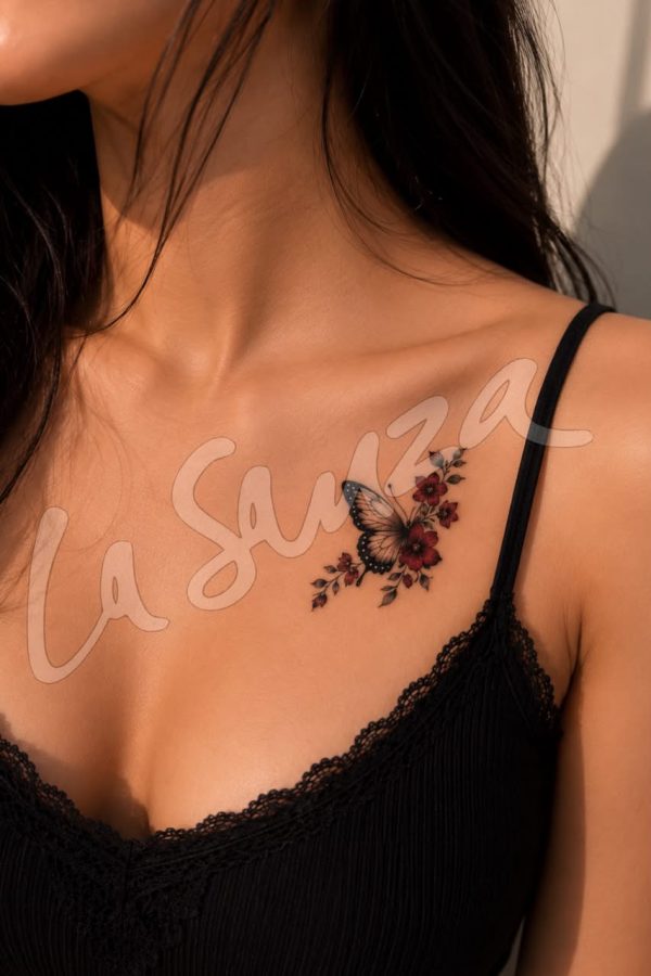 Butterfly Blossom Temporary Tattoo