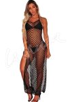 Black Crochet Beach Coverup