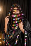 Colorful Coin Face Veil